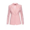Slavnostní sako s krajkovými rukávy MOE M865 růžové