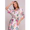 Dlouhé květované zavinovací šaty Stylove S405 model 1