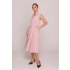 Elegantní šaty s propínacím topem Stylove S409 růžové