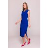 Elegantní šaty s páskem Stylove S410 modré