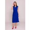 Elegantní šaty s páskem Stylove S410 modré