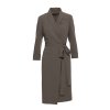 Elegantní zavinovací šaty Stylove S415 khaki