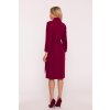 Elegantní zavinovací šaty Stylove S415 bordó
