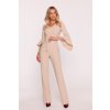 Společenský overal s volánky Stylove S416 béžový