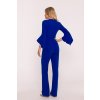 Společenský overal s volánky Stylove S416 modrý