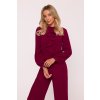 Společenský overal s fiží Stylove S420 bordó