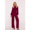Společenský overal s fiží Stylove S420 bordó