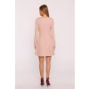 Elegantní minišaty MOE M872 béžové