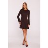 Elegantní minišaty MOE M872 hnědé