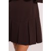 Elegantní minišaty MOE M872 hnědé