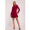 Elegantní minišaty MOE M872 bordó