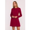 Elegantní minišaty MOE M872 bordó