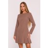 Elegantní minišaty MOE M872 mocca