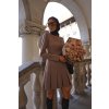 Elegantní minišaty MOE M872 mocca