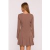Elegantní minišaty MOE M872 mocca