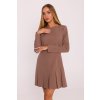 Elegantní minišaty MOE M872 mocca
