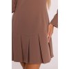 Elegantní minišaty MOE M872 mocca