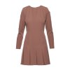 Elegantní minišaty MOE M872 mocca