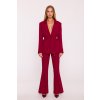Elegantní sako se šňůrkami MOE M873 bordó
