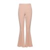 Dámské společenské kalhoty do zvonu MOE M874 béžové