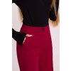 Dámské široké společenské kalhoty MOE M875 bordó