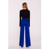 Dámské široké společenské kalhoty MOE M875 královsky modré