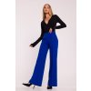 Dámské široké společenské kalhoty MOE M875 královsky modré