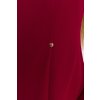 Elegantní minišaty s širokými manžetami MOE M876 bordó