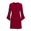 Elegantní minišaty s širokými manžetami MOE M876 bordó