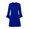 Elegantní minišaty s širokými manžetami MOE M876 královsky modré
