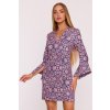 Elegantní minišaty s širokými manžetami MOE M877 model 3
