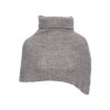 Pletený nákrčník s rolákem MOE M894 šedý