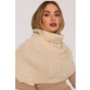 Pletený nákrčník s rolákem MOE M894 světle béžový
