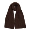 Pletená dlouhá šála MOE M896 hnědá