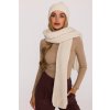 Pletená dlouhá šála MOE M896 smetanová