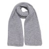 Pletená dlouhá šála MOE M896 šedá
