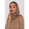 Pletená dámská balaclava (kukla) MOE M899 béžová