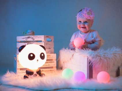 Dětská noční lampička světlo Panda LED lampa lampička