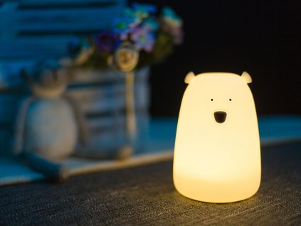Noční lampička medvídek bílý