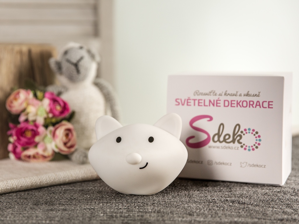 Sdeko Dětská nástěnná lampička liška Bystrouška