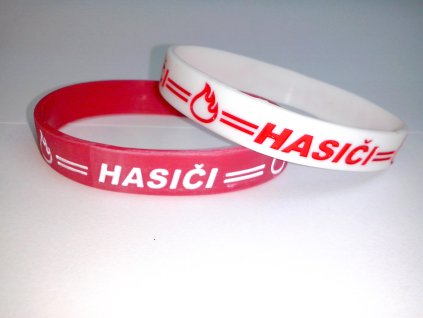 Náramek silikonový s nápisem HASIČI