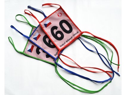 Čísla startovní zavazovací ( s potiskem) 1 ks