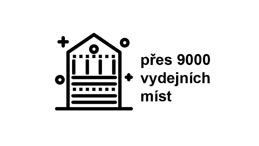 900 tis vydejnich mist