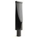 Beveled black acrylic mouthpiece with 9mm filter tenon
