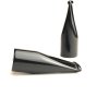 Beveled black acrylic mouthpiece