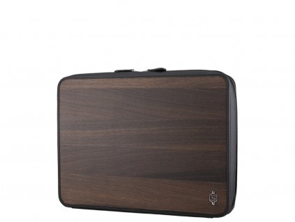 taška na laptop Leo 15" / black leather & oak