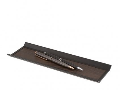 box na pera Ronnie / black leather & oak