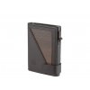 peněženka Fin / black leather & oak