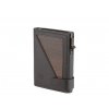 peněženka Flo / black leather & oak