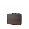 taška na laptop Leo 13" / black leather & oak